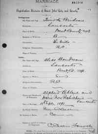Alice BOUDREAU - 1891 marriage