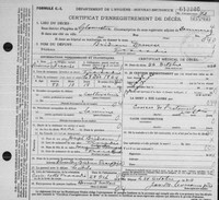 Damase BRIDEAU - Death