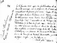 Prospère BRIDEAU - 1821 marriage