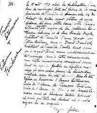 Victoire BRIDEAU - 1803 marriage