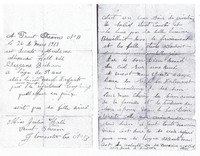 Marie Susanne BRIDEAU - Letter about her death