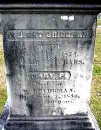 Wright BRIDGMAN - Grave