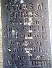 Zenas Marston BRIGGS - Grave