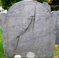 Mary BROOKS - Grave  Inscription:  In Memory of Mrs MARY MINOT late consort of TIMOTHY MINOT A.M. Who Departed this Life Febry 15 1760 Æt. 61. A person trul