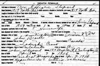 Alphonsine Effigene "Effie" BROWE - Vermont State Archives and Records Administration; Montpelier, Vermont; Vermont Death Records, 1909-2008