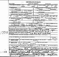 George Nathaniel BROWE - Vermont State Archives and Records Administration; Montpelier, Vermont; Vermont Death Records, 1909-2008