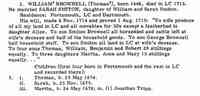 William BROWNELL - Title	Little Compton families, Volume 1 Little Compton Families, Benjamin Franklin Wilbour, ISBN 0806347031, 9780806347035 Author	Benjamin Franklin 
