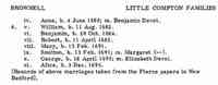William BROWNELL - Title	Little Compton families, Volume 1 Little Compton Families, Benjamin Franklin Wilbour, ISBN 0806347031, 9780806347035 Author	Benjamin Franklin 