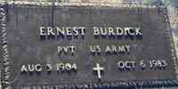 Ernest BURDICK - Grave
