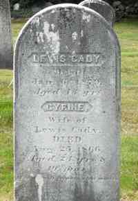 Lewis Hathaway CADY - Grave