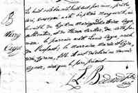 Marguerite CAYA - Baptism Naissance: 7 OCT 1800, Baie-du-Febvre, Yamaska, QC Baptême: 8 OCT 1800, Baie-du-Febvre, Yamaska, QC Par/mar: Louis Caya et Marie St-Cyre-