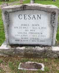 Marie Louisa CESAN - Grave