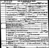Anna CHAMPAGNE - Vermont State Archives and Records Administration; Montpelier, Vermont; Vermont Death Records, 1909-2008
