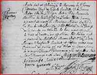 Thomas CHARTRAN (CHARTRAND) - 1679 Marriage - Notre-Dame-de-Montreal, QC, Canada