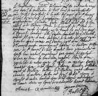 Françoise-Marguerite LAMBERT - 1685 marriage