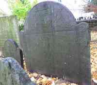 Thomas CHEEVER - Grave  Inscription: Here Lyes Buried ye Body of ye Revnd Mr. Thomas Cheever, Who Departed this Life Decembr 27th Anno Domi. 1749, Aged 92
