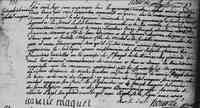 Elizabeth MAGUET (MAILLE) - 1748 Marriage Saint-Joseph de-la-Riviere-des-Prairies, Montreal, QC, Canada