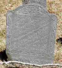 Martha CLEAVES - Grave  Inscription: Here Lyes ye Body of Ms. Martha Conant wife to Mr. Lot Conant who Decd Febry ye 13th 1725 in ye 44 Year of Her Age