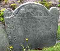 John COGGESHALL - Grave  Inscription: HERE LYETH Ye BODY OF JOHN COGGESHALL SENr, ESQ, WHO DECEACED PRESIDENT OF THIS COLONY Ye 27th OF NOUEMBr 1647 AGED ABOUT 56 YE