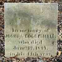 Joshua COGGESHALL - Grave