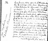 Jean Magloire SAVOIE - 1824 marriage