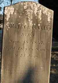 Timothy Pearl COWLES - Grave