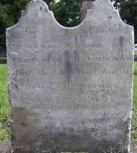 Chester CRITTENDEN - Grave  Chester son of E. Crittenden died Jan. 31, 1825 aged 44 years.