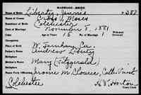 Moses CROSS - 1881 marriage Vermont, Vital Records, 1760-1954