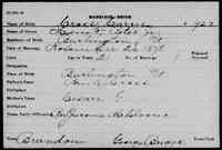 Caroline E CROSS - 1878 marriage Vermont, Vital Records, 1760-1954