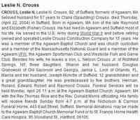 Leslie Nelson CROUSS - The Hartford Courant Hartford, Connecticut April 23, 2004