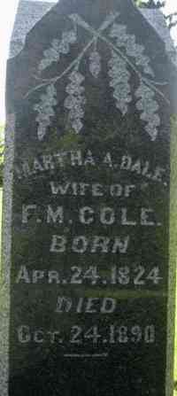 Martha Ann DALE - Grave