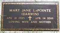 Mary Jane DARWIN - Grave