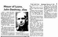 John J "Jack" DASHNEY - Finger Lake Times Geneva, New York February 27, 1985