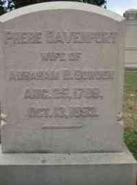 Phoebe DAVENPORT - Grave