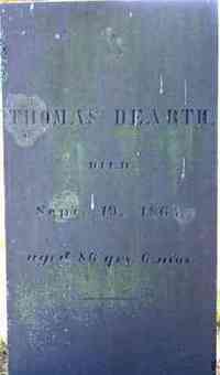 Thomas DEARTH - Grave