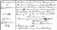 Venerande ROBICHAUD - 1842 marriage