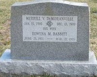 Merrill Vernard DEMORANVILLE - Grave