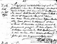 Marie MALLET (MALAIS) - 1819 marriage