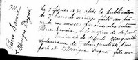 Monique DUGUE (DUGUAY) - 1831 marriage (part 1)