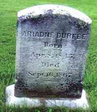 Ariadne DURFEE - Grave