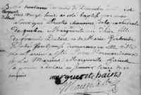 Marie-Marguerite DUTERTRE (DUTARTRE) - 1728 Baptism - Notre-Dame-de-Quebec, QC, Canada