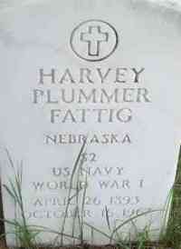 Harvey Plummer FATTIG - Grave