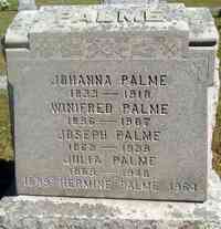 Winifred PALME - Grave