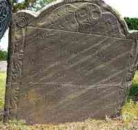 John FISHER - Grave Inscription: HERE LYES Ye BODY OF/CAPT. JOHN FISHER/WHO DIED JANRY. Ye. 21st./1735/6 IN Ye 80th./YEAR OF HIS AGE.