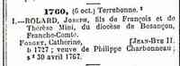 Catherine FORGET - 1760 marriage
