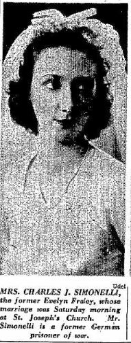 Evelyn Regina FRALEY - 1946 marriage