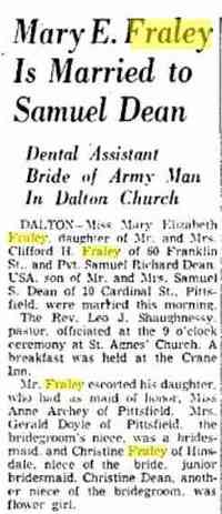 Mary Elizabeth FRALEY -