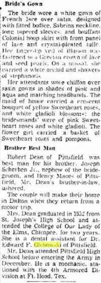 Mary Elizabeth FRALEY - The Berkshire Eagle Pittsfield, Massachusetts Saturday, May 11, 1957
