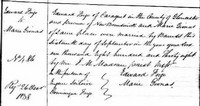 Marie Anne GIONET - 1838 marriage