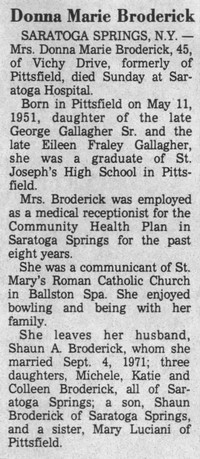 Donna GALLAGHER - Obituary